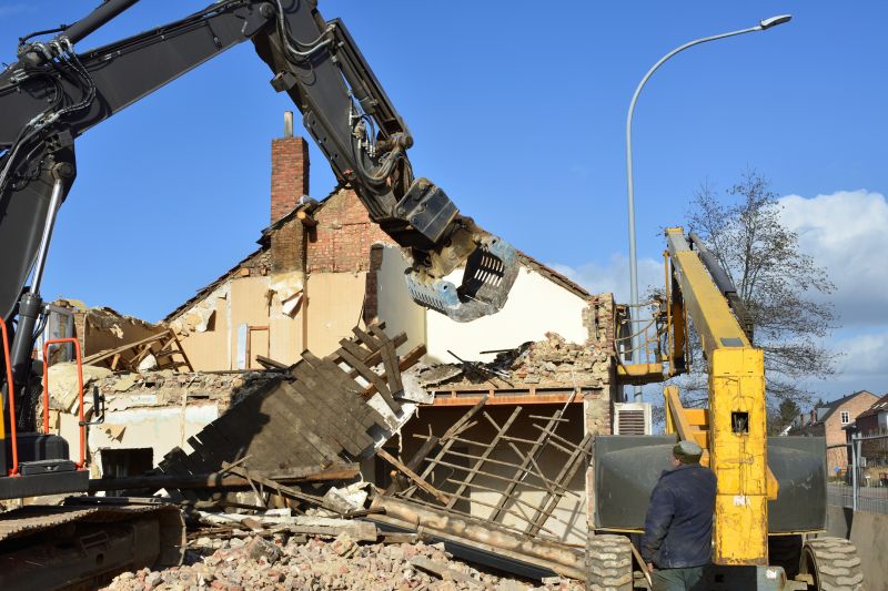 Demolition Equipment at Work